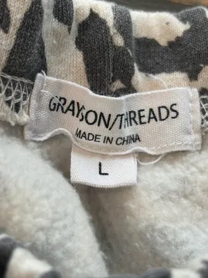 Grayson Threads Leopard Print Sweatshirt Jogger Set M/L Animal Print Lounge thumbnail 7