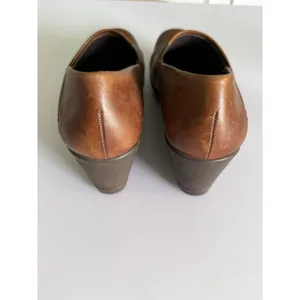 Dansko Rosaline Womens 38 Brown Leather Casual‎ Wedge Clog Slip On Shoes thumbnail 4
