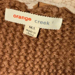 Orange Creek Sherpa Cardigan Coat M/L Brown Faux Suede Knit Boho Western Jacket thumbnail 3