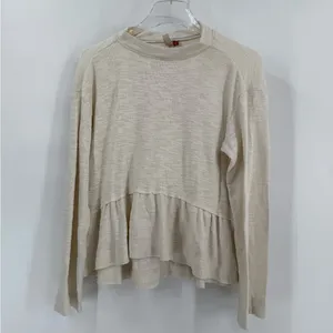 Pilcro Anthropologie Mock Turtleneck Flare Ruffle Sweater size‎ small thumbnail 4