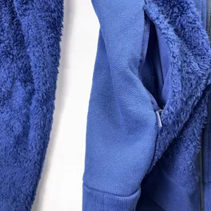 The North Face Womens Blue High Pile Fleece Full Zip Jacket Size Small‎ thumbnail 5