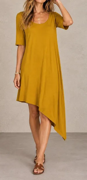 Bryn Walker Euna Organic Cotton Scoop neck Midi Dress Size Small thumbnail 1