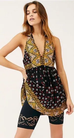 Free People Charlotte Sleeveless Tunic Top Large thumbnail 1