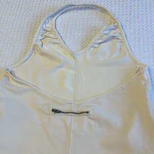 Free People Movement NEW! $60 Movement XS HOT SHOT HALTER ROMPER ONESIE Tofu Ivory Cream thumbnail 8