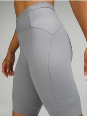 Lululemon SenseKnit Running High-Rise Short 10" Grey Size 6 thumbnail 3