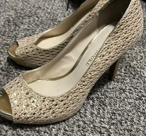 Audrey Brooke - Gold Sparkle Heels - 8 thumbnail 1