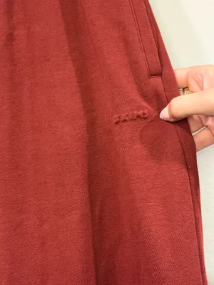 SKIMS Sweatpants Straight-Leg Maroon  thumbnail 5