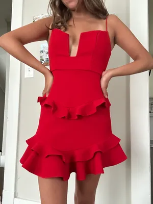 Saints + Secrets Red Dress thumbnail 4