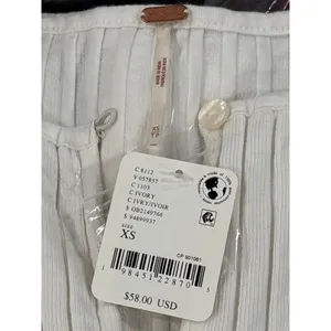 Free People Tilly Long Sleeve Top in Ivory X-Small New Womens thumbnail 8