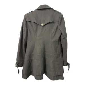 Women’s Guess Los Angeles Black Peacoat thumbnail 2