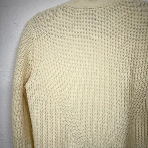 Cabi Cream Chunky Knit Cardigan Sweater Women S Duster Long Line Preppy Academia thumbnail 9