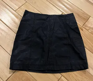 Free People Leather Skirt thumbnail 1