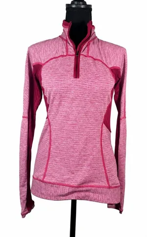 Lululemon 1/4 Zip Top Womans Size 6 Bumble Berry Run for Gold Pullover Yoga thumbnail 1