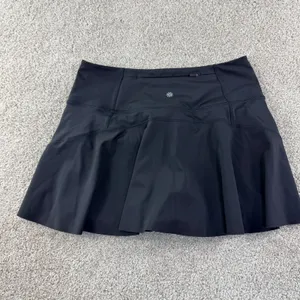 Athleta Ace Tennis Skort‎ Women M Black 13.5" Active Golf Skirt Shorts Pocket thumbnail 9
