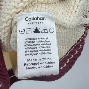 Anthropologie Callahan bodie mini dress SKI cream & burgundy chunky knit medium thumbnail 8