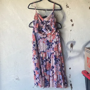 Lulu Cottagecore MIDI skirt Set in Pink Sz XL thumbnail 2