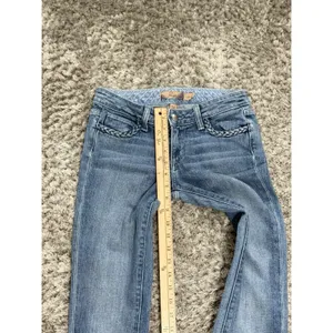Paige Premium Denim Lou Lou Flare Jeans Light Blue Low Rise Women’s Size 24 thumbnail 10