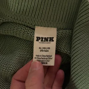 Victorias Secret PINK Cambridge Knit Polo Sweater sz XL thumbnail 3