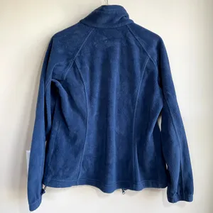 Columbia turquoise blue full zip fleece sweater jacket women's‎ size large thumbnail 6