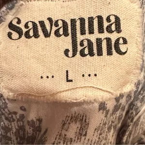 Savannah Jane Embroidered Boho Leopard Long Sleeve Blouse Size Large‎ thumbnail 12