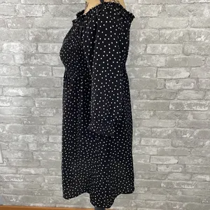 As You Wish Smocked Off Shoulder Polka Dot Dress thumbnail 3