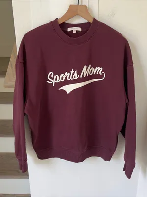 Favorite Daughter Sports Mom Sweatshirt in Burgundy / Gardenia thumbnail 3