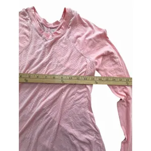 Lululemon Shirt Womens 2 Coral Pink Digni Tee Long Sleeve Lightweight #HHH9-1 thumbnail 4