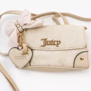 Juicy Couture ivory logo jacquard crossbody bag thumbnail 3
