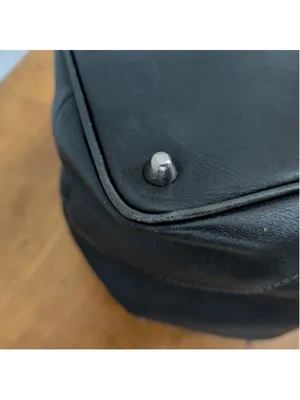 Coach 5138 Black Leather Large Tote Purse thumbnail 5