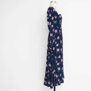Sau Lee - Marianne‎ Floral Puff Sleeve Midi Dress. thumbnail 5