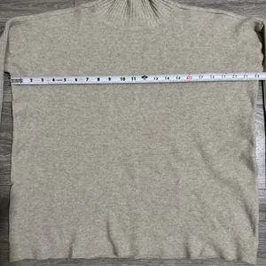 Cyrus Mock Neck Pullover Knit Strechy Sweater Dolman Sleeve‎ Women Small Beige thumbnail 10