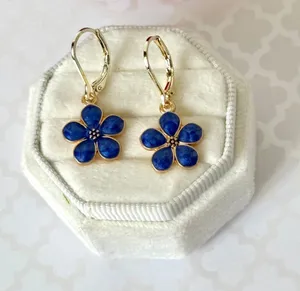 Blue Flower Earrings (991) thumbnail 1