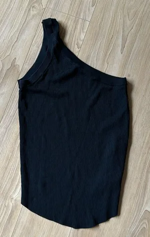 Zara Ribbed One Sided Tank thumbnail 1
