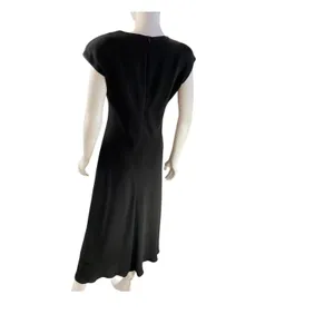 Jones New York Dress Black Polyester Midi Evening Career Work Party‎ Cocktail thumbnail 7