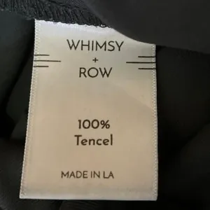 Whimsy + Row Black High Rise Pleated Cropped Wide Leg Dress Pants Size 0 thumbnail 5