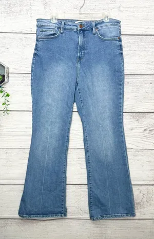 LC Lauren Conrad Classic Light Blue High Rise Flare Jeans Size 14 thumbnail 1