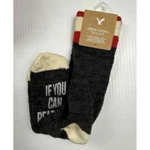 American‎ Eagle NWT Woman's Bring Me Hot Chocolate Socks Winter Holiday thumbnail 4