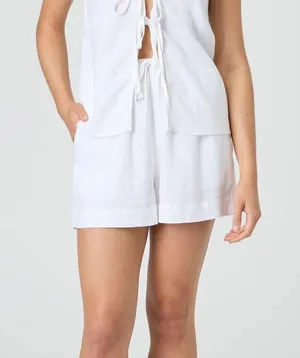 Glassons white linen shorts thumbnail 2