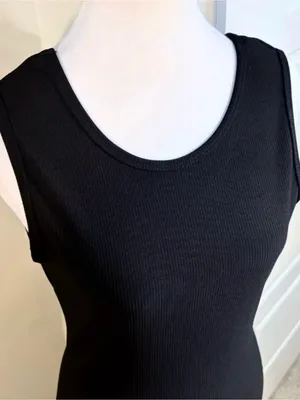 💥Lovers + Friends Passion Black Cutout Maxi Dress with High Slit Sz M🧡 thumbnail 4