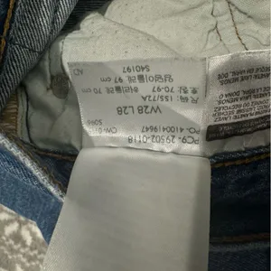 Levi's Premium 501's High Rise Jeans‎ Ripped Size 28 x 28 Minimalist Streetwear thumbnail 10