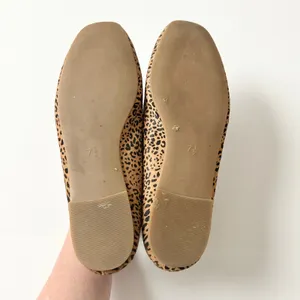 Madewell The Cory Ballet Flats Leopard Calf Hair Animal Print Size 7.5 thumbnail 6