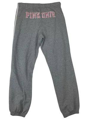 Pink Victorias secret xs small medium Gray Sweatpants y2k university thumbnail 1