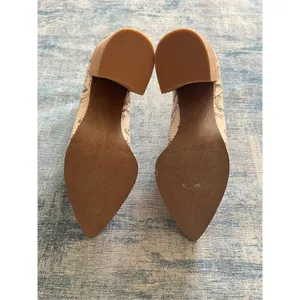 Steve Madden Cream Brown Snake Print Knoxi Pointed Toe Booties Size 8.5 thumbnail 6