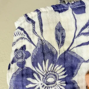 Anthropologie Floral Gauze Mini‎ Dress Size Large Tunic Coverup Gauzy Cotton thumbnail 8