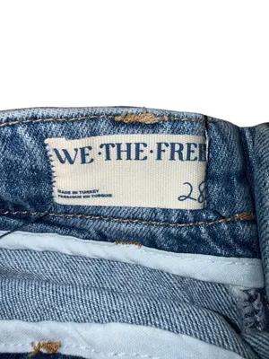 NWT- Free People We The Free Denim Cargo Skort - Sz 28 thumbnail 7