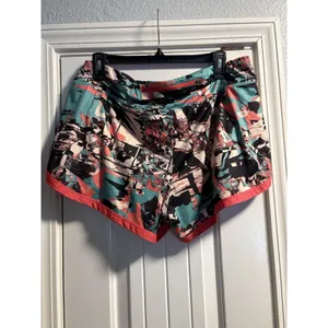 The North Face Running Shorts Womens XL Multi Color FlashDry Abstract Print thumbnail 4