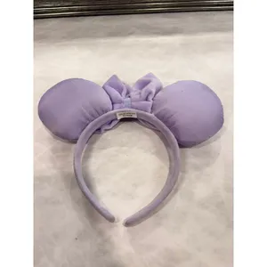 Disney 100th Anniversary Minnie Mouse Ears Lavender‎ Purple Silver Confetti Bow thumbnail 2