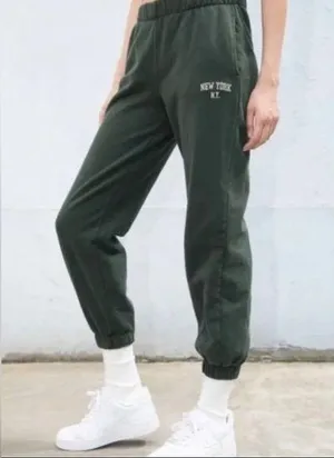 Brandy Melville Green Sweatpants thumbnail 1
