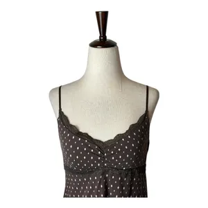 Alfani‎ Nightgown Women Small Brown Pink Diamond Print Lace Trim Slip Intimates thumbnail 3