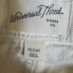 Universal Thread‎ cream straight jeans size 0 thumbnail 4